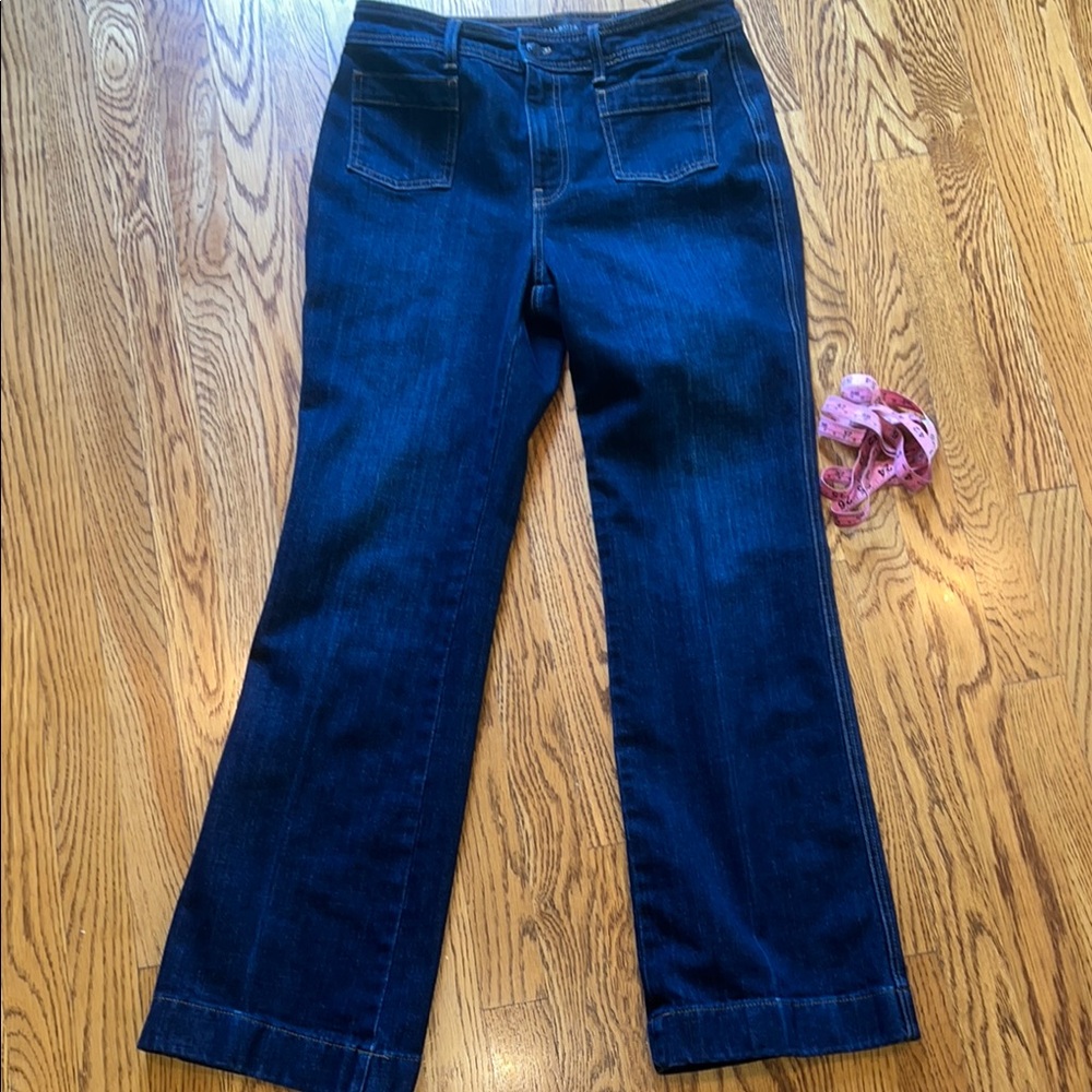 Talbots Blue Flare Wide Leg Jeans